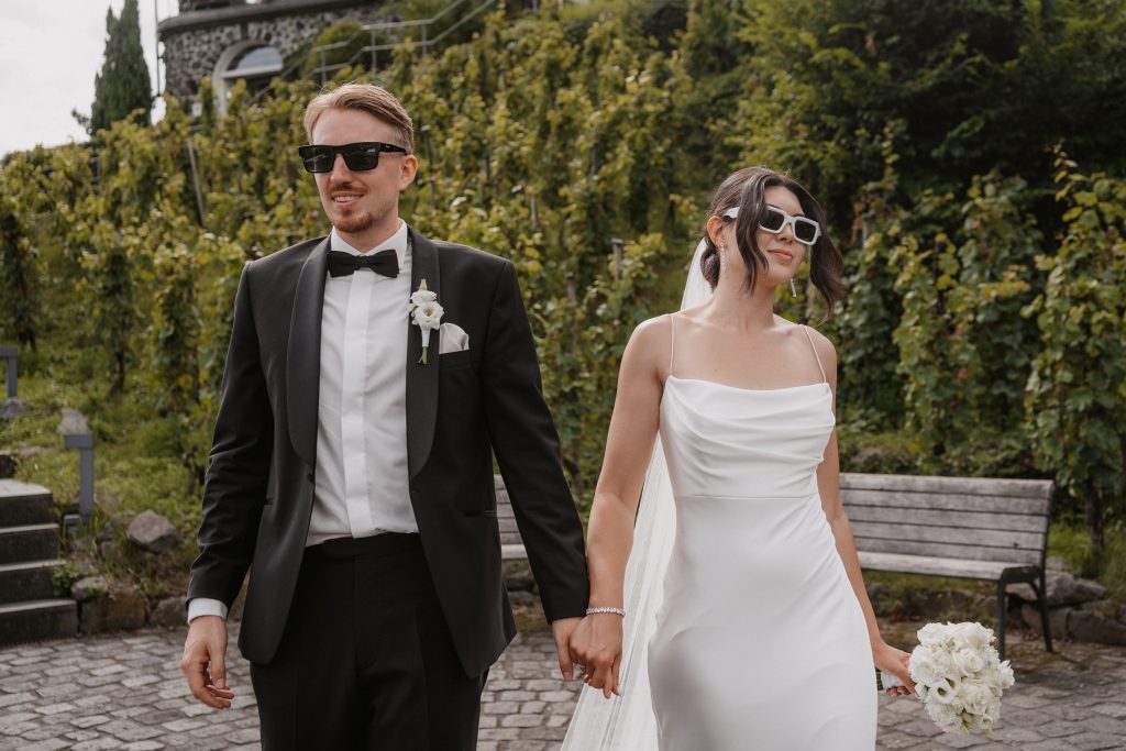 Heiraten am Rolandsbogen Brautpaarshooting Cathy Kohlenberg Fotografie